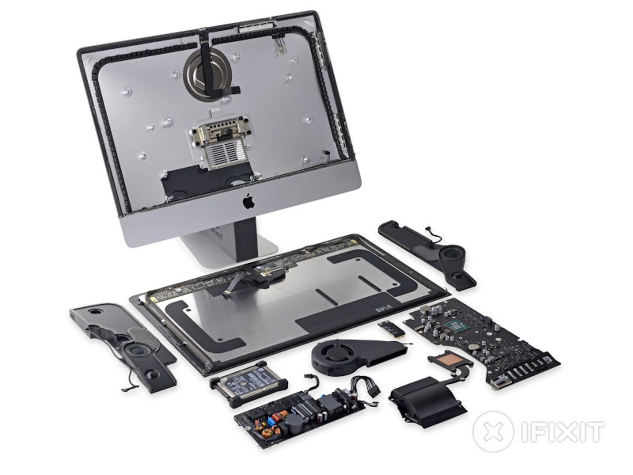新型4K 21.5インチiMac(Late 2015)分解レポート：PCIeスロット非搭載